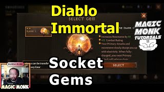 Diablo Immortal  How to socket gems [upl. by Gneh172]