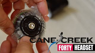 Cane Creek Forty Headset  Crown Race Installation [upl. by Esinev374]