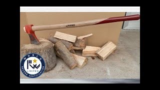 RECORD  mondiale spaccalegna con ascia  World record with the log splitter  ax accept [upl. by Enaywd355]