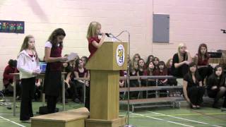 Blackville School Remembrance Day Ceremony 2010 [upl. by Azenav]