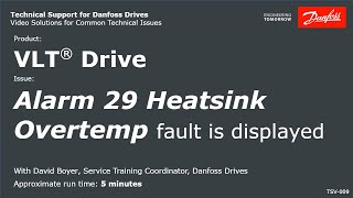 VLT® Drives Alarm 29 Heatsink Overtemp fault is displayed [upl. by Kalfas391]
