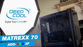 DeepCool Matrexx 70 ADDRGB 3F Case Review [upl. by Nagar]