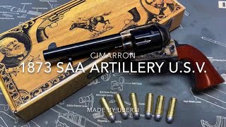 Cimarron 1873 SAA Artillery USV Made by Uberti [upl. by Anawait]