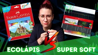 Lápis de Cor FaberCastell EcoLápis Supersoft 24 Cores 🫖 SHOPEE [upl. by Nadda480]