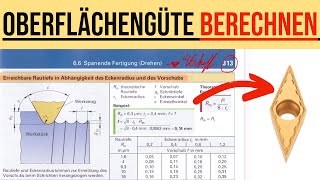 OBERFLÄCHENGÜTE BERECHNEN MIT DEM TABELLENBUCH [upl. by Aip571]