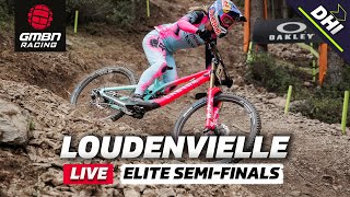 Loudenvielle Elite Downhill SemiFinals  LIVE DHI Racing [upl. by Aynor]