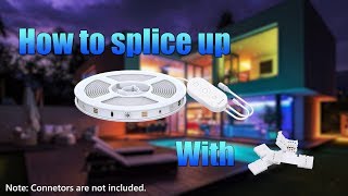 How to Splice up Govee LED Strip Lights With RGB Connector  Govee Home [upl. by Jahdal]