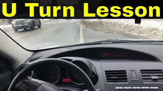 How To Do A U TurnBeginner Driving Lesson [upl. by Kimberli]