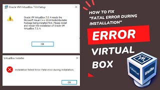 How To Fix VirtualBox quotFatal Error During Installationquot In VM Virtual Box Windows 10 [upl. by Ludovico]