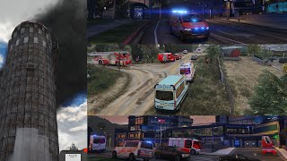 Silobrand mit verletzter Person 🚑🔥 und Feuer im AKH 🏥🔥  austriax reloaded  Streamaufzeichnung [upl. by Durst]