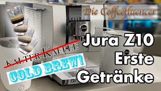 Die Coffeefluencer Jura Z10  erste Getränke  eine Preview [upl. by Cosetta]