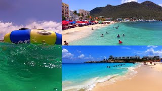 Best Beaches on Sint Maarten Island in the Caribbean Sea [upl. by Anitnegra]