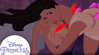 Pocahontas Goes For a Swim  Clip  Disney Princess [upl. by Rima]