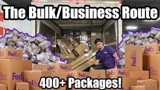 The Most Packages I Delivered In A Day FedEx Bulk Route [upl. by Ardnik]