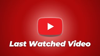 Last Watched Video  How to Find Recently Watched Video on YouTube [upl. by Jahn514]