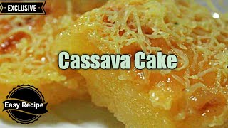 Easy Cassava Cake Recipe  No Oven [upl. by Gautea336]