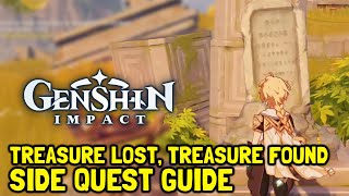 Genshin Impact Treasure Lost Treasure Found Side Quest Guide [upl. by Annahael657]