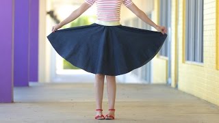 How to make a Circle Skirt  for any age  any size [upl. by Rosy264]