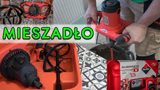 Mieszadło do mieszania zaprawy betonu kleju RUBIMIXN9 PLUS 1800W [upl. by Agler]