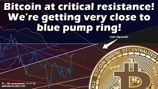 Bitcoin at critical resistance We’re getting very close to blue pump ring [upl. by Eemiaj]