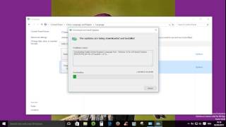 Windows 10 How to download and install language pack [upl. by Hayn]