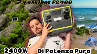 FOSSIBOT F2400  2kwh lifepo4 e 48kwmax AC il più compatto e leggero [upl. by Dearborn592]