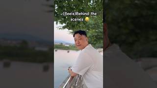 Reels behind the scenes 😂 lyrics music funny reelsvideo [upl. by Gathard72]