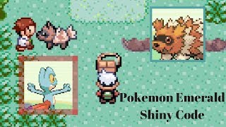 Pokemon Emerald Gameshark Shiny Code [upl. by Rema248]