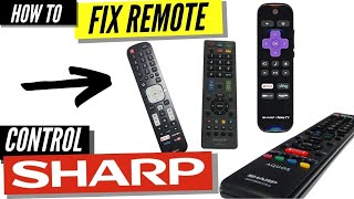 How To Fix A Sharp TV Remote Control Thats Not Working [upl. by Flavio]