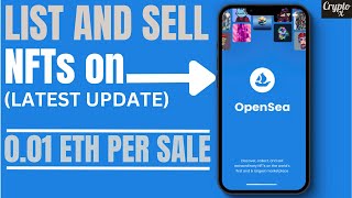 How To Mint And Sell NFTs On OpenSea in 2024  Earn 001 ETH Per NFT sale on OpenSea [upl. by Harry292]