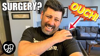 DOES HE NEED SURGERY Injured Shoulder Update PHILLIPS FamBam Live [upl. by Elleon]