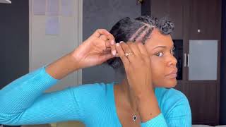 How to  middle part bob sew in weave 12 inch bob hairstyle at home tutorial [upl. by Otrebmuh]