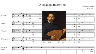 Giovanni Gabrieli  O Magnum Mysterium 1587 [upl. by Ashley885]