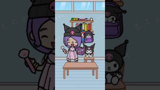 kuromi Cinnamoroll in the Toca Boca school kuromi cinnamoroll tocaboca [upl. by Aerdied]