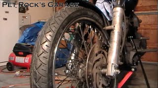 How To Remove amp Install Front Wheel  Harley Davidson Softail [upl. by Yrogiarc]