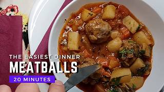 The Secret to Making Meatballs Stew in Just One Pot [upl. by Stefanac]