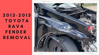 How to remove a 20132018 Toyota Rav4 fender  ReveMoto [upl. by Friedland]