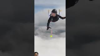 love skyfun skydiving travel skydivevibes paragliding bollywood army song music fyp [upl. by Ahnavas]