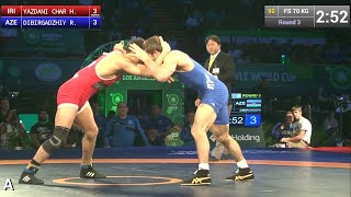 Round 3 FS  70 kg Hassan YAZDANI CHARATI IRI df Ruslan DIBIRGADZHIYEV AZE 108 [upl. by Adley381]