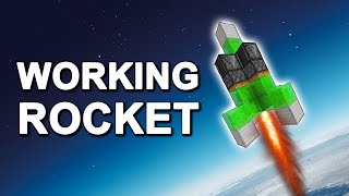 WORKING Rocket Ship in Minecraft 121 Tutorial [upl. by Ashlen868]