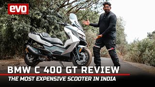 2022 BMW C 400 GT review  The ultimate luxury scooter for 10 LAKHS  evo India [upl. by Naldo757]