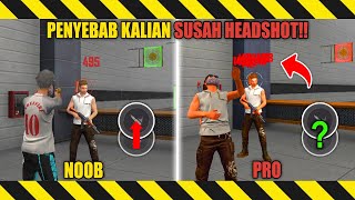 PLAYER PEMULA WAJIB TAU❗CARA GAMPANG HEADSHOT DI FREE FIRE  aLpin putra [upl. by Auhsuj]