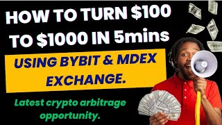 HOW TO TURN YOUR 100 CAPITAL TO 1000 IN 5MINS USING BYBIT AND MDEX EXCHANGE DOUBLE YOUR CAPITAL [upl. by Konopka]