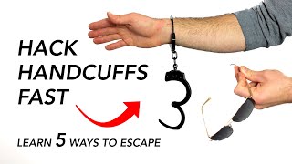 Learn 5 Ways to Escape Handcuffs Easy  At Home Ninja Techniques [upl. by Poppy]