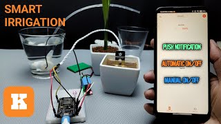 How to make IoT Smart Irrigation Project Using NODEMCU  No Programming NEEDED  KME smart [upl. by Shih788]