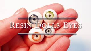 Resin and polymer clay  Dolls eyes Tutorial [upl. by Nottus]