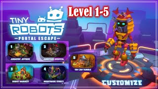 Tiny Robots Portal Escape Level 15 Gameplay Walkthrough [upl. by Hehre256]