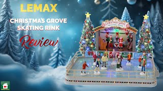 Lemax Christmas Grove Skating Review [upl. by Goodrich]