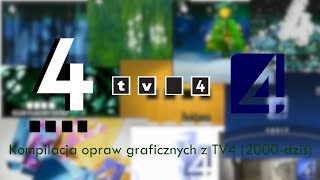 TV4  Kompilacja opraw graficznych 2000dziś [upl. by Aicilat]