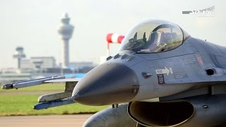 F16s landen voor oefening op Schiphol [upl. by Aik]